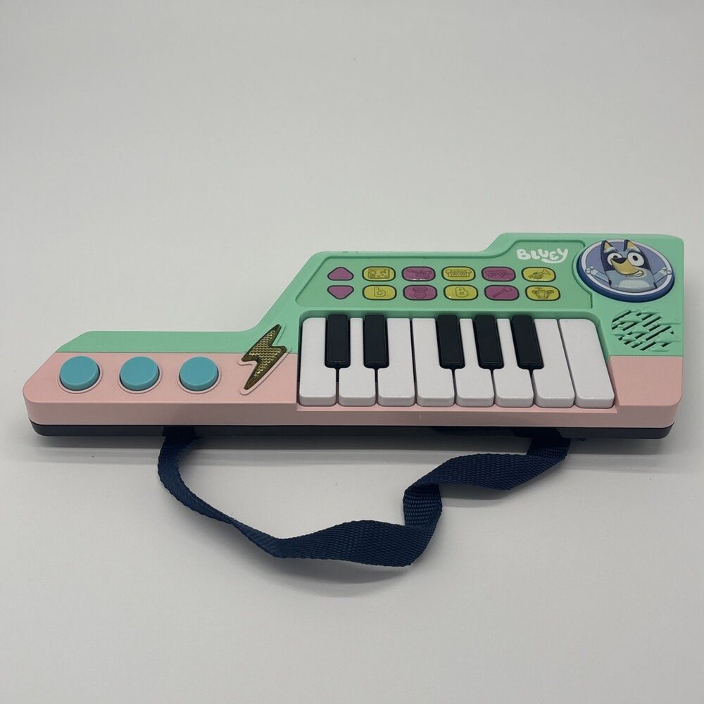 Bluey Keytar Musical Instrument Toy with Melodies and Sound Effects